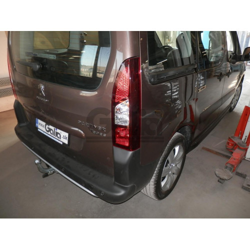 C052A GALIA Полностью оцинкованный фаркоп на Peugeot Partner II 2008-2018: L1 4380 мм., включая Partner II Tepee, Citroen Berlingo II 2008-2018: L1 4380 мм., Peugeot Partner III L1 2018-, Peugeot Rifter L1 2018-, Citroen Berlingo III L1 2018-, Toyota ProA