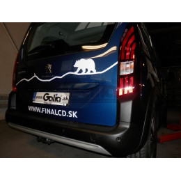 C052A GALIA Полностью оцинкованный фаркоп на Peugeot Partner II 2008-2018: L1 4380 мм., включая Partner II Tepee, Citroen Berlingo II 2008-2018: L1 4380 мм., Peugeot Partner III L1 2018-, Peugeot Rifter L1 2018-, Ci