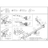 C052A GALIA Полностью оцинкованный фаркоп на Peugeot Partner II 2008-2018: L1 4380 мм., включая Partner II Tepee, Citroen Berlingo II 2008-2018: L1 4380 мм., Peugeot Partner III L1 2018-, Peugeot Rifter L1 2018-, Citroen Berlingo III L1 2018-, Toyota ProA