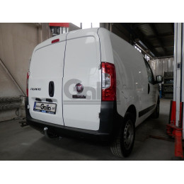 C056C GALIA Полностью оцинкованный фаркоп на FIAT Fiorino Qubo, Fiorino III 2008-2021, Peugeot Bipper 2008-2017, Citroen Nemo 2008-2015. Тип шара: C (горизонтальный съемный). Без выреза б