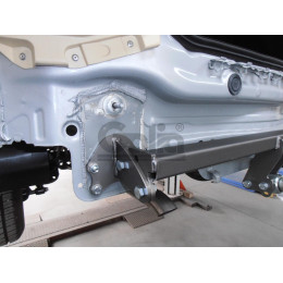 C063A GALIA Полностью оцинкованный фаркоп на Chevrolet Aveo седан 2012-2015. Подрозетник убирается за бампер. Тип шара: A. Без выреза бампера. Нагрузки: 1100/50 