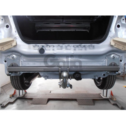 C063A GALIA Полностью оцинкованный фаркоп на Chevrolet Aveo седан 2012-2015. Подрозетник убирается за бампер. Тип шара: A. Без выреза бампера. Нагрузки: 1100/50 