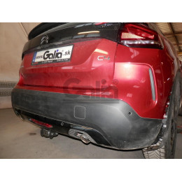 C074C GALIA Полностью оцинкованный фаркоп на Citroen C4 хетчбек 2020-. Тип шара: C (горизонтальный съемный). Невидимый вырез бампера. Нагрузки: 1400/75 кг, ма