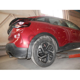 C074C GALIA Полностью оцинкованный фаркоп на Citroen C4 хетчбек 2020-. Тип шара: C (горизонтальный съемный). Невидимый вырез бампера. Нагрузки: 1400/75 кг, ма