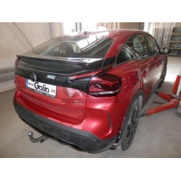 C074C GALIA Полностью оцинкованный фаркоп на Citroen C4 хетчбек 2020-. Тип шара: C (горизонтальный съемный). Невидимый вырез бампера. Нагрузки: 1400/75 кг, ма