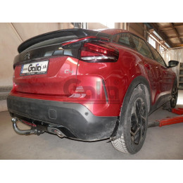 C074C GALIA Полностью оцинкованный фаркоп на Citroen C4 хетчбек 2020-. Тип шара: C (горизонтальный съемный). Невидимый вырез бампера. Нагрузки: 1400/75 кг, ма