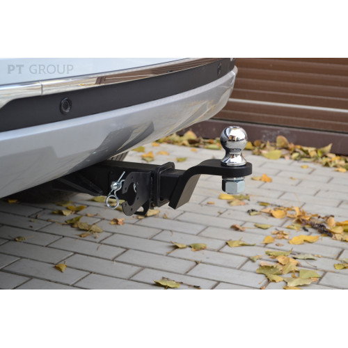 CTH-21-991122.00 PT GROUP Фаркоп на Tenet T4 2025-, Chery Tiggo 4 2024-, Chery Tiggo 4 Pro 2022-, Chery Tiggo 4 2019-2023 без подрезки бампера. Тип шара: E (легкосъемный шар под квадрат). Нагрузки: 1500/75 кг, масса фаркопа 17 кг (без электрики в комплект