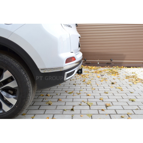 CTH-21-991122.00 PT GROUP Фаркоп на Tenet T4 2025-, Chery Tiggo 4 2024-, Chery Tiggo 4 Pro 2022-, Chery Tiggo 4 2019-2023 без подрезки бампера. Тип шара: E (легкосъемный шар под квадрат). Нагрузки: 1500/75 кг, масса фаркопа 17 кг (без электрики в комплект