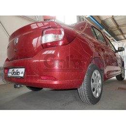 D043C GALIA Полностью оцинкованный фаркоп на Renault Logan II седан, кроме Stepway 2014-2022. Тип шара: C (горизонтальный съемный). Установка без снятия и выреза 