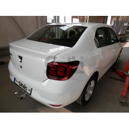 D043C GALIA Полностью оцинкованный фаркоп на Renault Logan II седан, кроме Stepway 2014-2022. Тип шара: C (горизонтальный съемный). Установка без снятия и выреза 