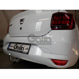 D043C GALIA Полностью оцинкованный фаркоп на Renault Logan II седан, кроме Stepway 2014-2022. Тип шара: C (горизонтальный съемный). Установка без снятия и выреза 