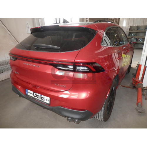 D052C GALIA Полностью оцинкованный фаркоп на Forthing T5 Evo 2023-. Подрозетник убирается за бампер. Тип шара: C (горизонтальный съемный). Невидимый вырез бампера. Нагрузки: 1600/70 кг, масса фаркопа 16,57 кг