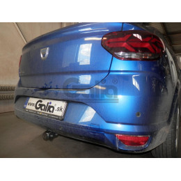 D058V GALIA Полностью оцинкованный фаркоп на Dacia Logan седан 2021-, Renault Logan 2021-, Dacia Sandero 2020-, Dacia Sandero Stepway 2020-. Подрозетник убирается за бампер. Тип шара: AV