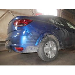 D058V GALIA Полностью оцинкованный фаркоп на Dacia Logan седан 2021-, Renault Logan 2021-, Dacia Sandero 2020-, Dacia Sandero Stepway 2020-. Подрозетник убирается за бампер. Тип шара: AV