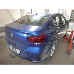 D058V GALIA Полностью оцинкованный фаркоп на Dacia Logan седан 2021-, Renault Logan 2021-, Dacia Sandero 2020-, Dacia Sandero Stepway 2020-. Подрозетник убирается за бампер. Тип шара: AV
