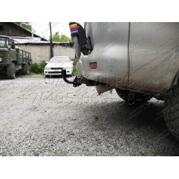 H.M17.A HALTY Фаркоп на Mitsubishi Delica 4 поколение 1994-2007 (кроме PF8W super exceed crystal lite roof long) без подрезки бампера. Тип шара: A. Нагрузки: 750/75 кг, масса фаркопа 20,