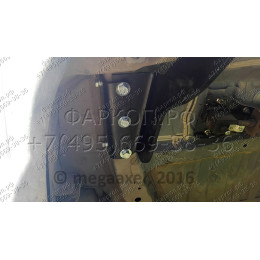 4165-E ORIS Фаркоп на Mitsubishi Outlander XL7 2007-2012, Peugeot 4007 2007-2012, Citroen C-Crosser 2007-2012 без выреза в бампере. Тип шара: E. Нагрузки: 1500/50 кг, масса фаркопа 25,15 кг (без 