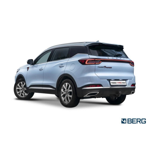 F.0912.001 BERG Фаркоп на Xcite X-Cross 7 2024-, Chery Tiggo 7 Pro Max 2022-, Chery Tiggo 7 Pro 2020-2024, Exeed LX 2022- без снятия и подрезки бампера. Тип шара: A. Нагрузки: 1500/75 кг, масса фаркопа 15,8 кг (без электрики в комплекте)