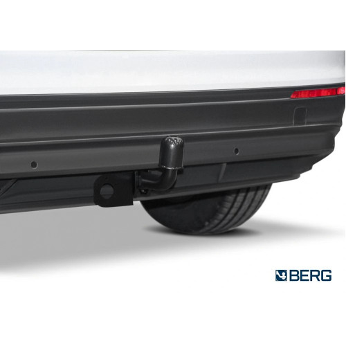 F.5111.001 BERG Фаркоп на Skoda Kodiaq 2017-2023 (необходима подрезка бампера), Volkswagen Tiguan 2016-2024 (без выреза бампера), Skoda Karoq 2017-. Тип шара: A. Нагрузки: 2000/75 кг, масса фаркопа 16 кг (без электрики в комплекте)
