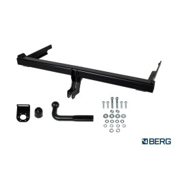 F.5111.001 BERG Фаркоп на Skoda Kodiaq 2017-2023 (необходима подрезка бампера), Volkswagen Tiguan 2016-2024 (без выреза бампера), Skoda Karoq 2017-. Тип шара: A. Нагрузки: 2000/75 кг, ма