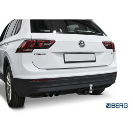 F.5111.002 BERG Фаркоп на Skoda Kodiaq 2017-2023, Volkswagen Tiguan 2016-2024, Skoda Karoq 2017-. Требуется подрезка бампера. Тип шара: E. Нагрузки: 2000/75 кг, масса фаркопа 15,2 кг (без 