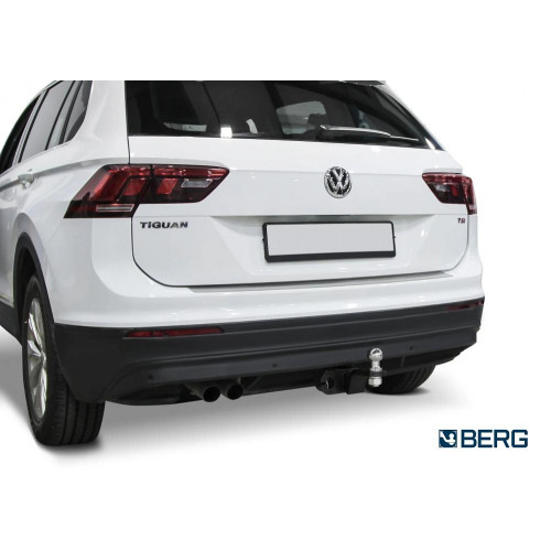 F.5111.002 BERG Фаркоп на Skoda Kodiaq 2017-2023, Volkswagen Tiguan 2016-2024, Skoda Karoq 2017-. Требуется подрезка бампера. Тип шара: E. Нагрузки: 2000/75 кг, масса фаркопа 15,2 кг (без электрики в комплекте)
