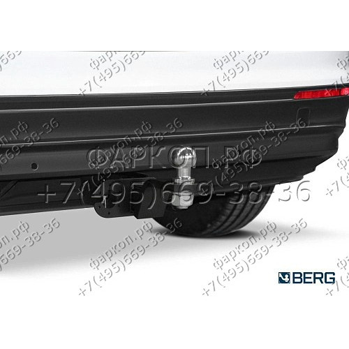 F.5111.002 BERG Фаркоп на Skoda Kodiaq 2017-2023, Volkswagen Tiguan 2016-2024, Skoda Karoq 2017-. Требуется подрезка бампера. Тип шара: E. Нагрузки: 2000/75 кг, масса фаркопа 15,2 кг (без электрики в комплекте)
