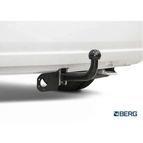 F.5112.001 BERG Фаркоп на Skoda Rapid 2014-2020, 2020-2022, Volkswagen Polo седан 2010-2020, Polo лифтбек 2020-2022. Требуется подрезка бампера. Тип шара: A. Нагрузки: 1000/75 кг, масса фаркопа 14 кг (без электрики в комплекте)