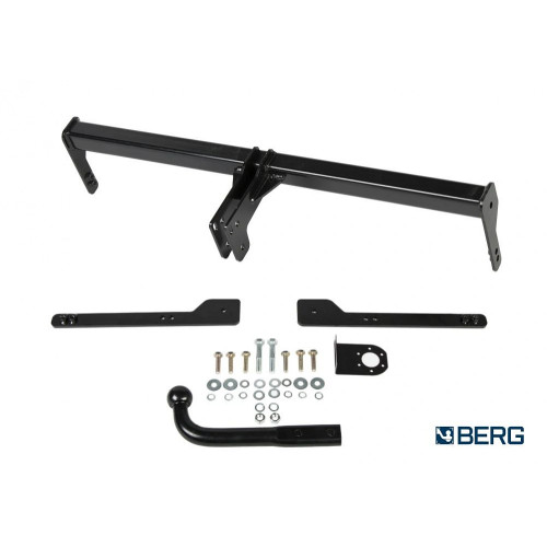 F.5112.001 BERG Фаркоп на Skoda Rapid 2014-2020, 2020-2022, Volkswagen Polo седан 2010-2020, Polo лифтбек 2020-2022. Требуется подрезка бампера. Тип шара: A. Нагрузки: 1000/75 кг, масса фаркопа 14 кг (без электрики в комплекте)