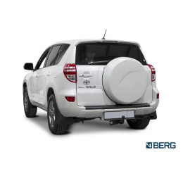 F.5719.001 BERG Фаркоп на Toyota RAV4 2006-2013 (кроме Long) без снятия и подрезки бампера. Тип шара: A. Нагрузки: 1500/75 кг, масса фаркопа 23,2 кг (без электрики в ком