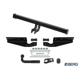 F.5719.001 BERG Фаркоп на Toyota RAV4 2006-2013 (кроме Long) без снятия и подрезки бампера. Тип шара: A. Нагрузки: 1500/75 кг, масса фаркопа 23,2 кг (без электрики в ком