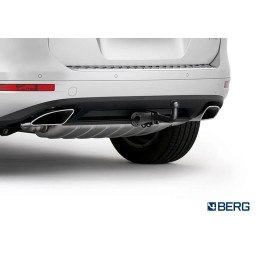 F.5813.001 BERG Фаркоп на Volkswagen Touareg 2010-2018, Audi Q7 2006-2015, Porsche Cayenne 2010-2017 без подрезки бампера. Тип шара: A. Нагрузки: 3500/100 кг, масса фаркопа 22,7 кг (без элек