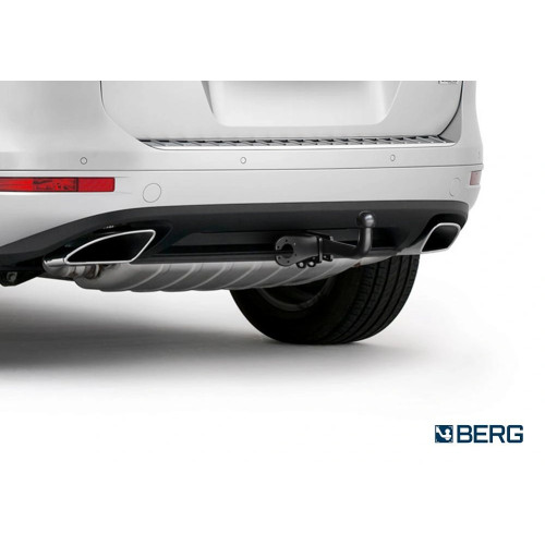 F.5813.001 BERG Фаркоп на Volkswagen Touareg 2010-2018, Audi Q7 2006-2015, Porsche Cayenne 2010-2017 без подрезки бампера. Тип шара: A. Нагрузки: 3500/100 кг, масса фаркопа 22,7 кг (без электрики в комплекте)