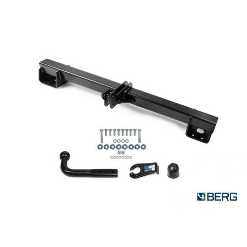 F.5813.001 BERG Фаркоп на Volkswagen Touareg 2010-2018, Audi Q7 2006-2015, Porsche Cayenne 2010-2017 без подрезки бампера. Тип шара: A. Нагрузки: 3500/100 кг, масса фаркопа 22,7 кг (без электрики в комплекте)