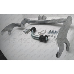 F083A GALIA Полностью оцинкованный фаркоп на Ford Tourneo Connect 2002-2014, Transit Connect 2002-2014. Тип шара: A. Установка без снятия и выреза бампера. Нагрузки: 1200/75 кг,