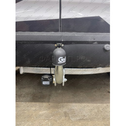 F083A GALIA Полностью оцинкованный фаркоп на Ford Tourneo Connect 2002-2014, Transit Connect 2002-2014. Тип шара: A. Установка без снятия и выреза бампера. Нагрузки: 1200/75 кг,