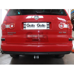 F104A GALIA Полностью оцинкованный фаркоп на Ford Galaxy 2000-2006, SEAT Alhambra 2000-2010, Volkswagen Sharan 2000-2010 2WD/4WD. Подрозетник убирается за бампер. Тип шара: A. Без выре