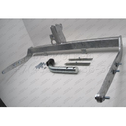 F104A GALIA Полностью оцинкованный фаркоп на Ford Galaxy 2000-2006, SEAT Alhambra 2000-2010, Volkswagen Sharan 2000-2010 2WD/4WD. Подрозетник убирается за бампер. Тип шара: A. Без выре