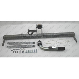 F118C GALIA Полностью оцинкованный фаркоп на Ford B-Max 2012-2017. Подрозетник убирается за бампер. Тип шара: C (горизонтальный съемный). Без выреза бампер