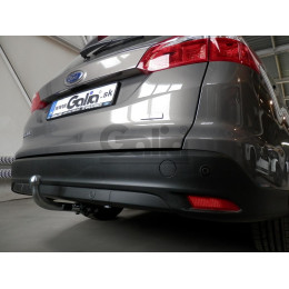 F119C GALIA Полностью оцинкованный фаркоп на Ford Focus III универсал 2011-2018. Подрозетник убирается за бампер. Тип шара: C (горизонтальный съемный). Без в