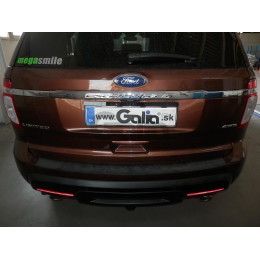 F123A GALIA Полностью оцинкованный фаркоп на Ford Explorer 2011-2015 (без подрезки бампера), Ford Explorer 2015-2020 (минимальная подрезка бампера). Подрозетник убира
