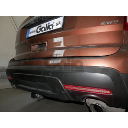 F123A GALIA Полностью оцинкованный фаркоп на Ford Explorer 2011-2015 (без подрезки бампера), Ford Explorer 2015-2020 (минимальная подрезка бампера). Подрозетник убира