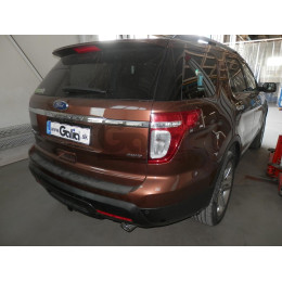 F123A GALIA Полностью оцинкованный фаркоп на Ford Explorer 2011-2015 (без подрезки бампера), Ford Explorer 2015-2020 (минимальная подрезка бампера). Подрозетник убира