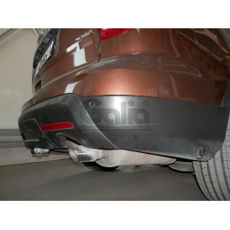 F123A GALIA Полностью оцинкованный фаркоп на Ford Explorer 2011-2015 (без подрезки бампера), Ford Explorer 2015-2020 (минимальная подрезка бампера). Подрозетник убира