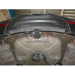 F123A GALIA Полностью оцинкованный фаркоп на Ford Explorer 2011-2015 (без подрезки бампера), Ford Explorer 2015-2020 (минимальная подрезка бампера). Подрозетник убира