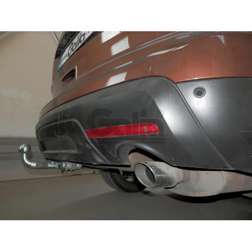 F123A GALIA Полностью оцинкованный фаркоп на Ford Explorer 2011-2015 (без подрезки бампера), Ford Explorer 2015-2020 (минимальная подрезка бампера). Подрозетник убирается за бампер. Тип шара: A. Нагрузки: 2400/130 кг, масса фаркопа 19,62 кг