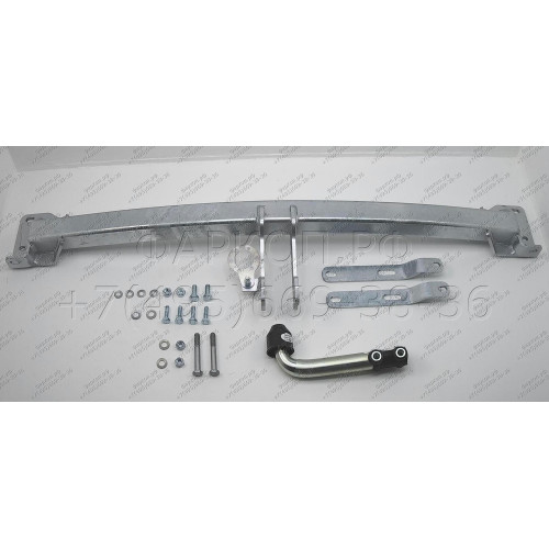 F123A GALIA Полностью оцинкованный фаркоп на Ford Explorer 2011-2015 (без подрезки бампера), Ford Explorer 2015-2020 (минимальная подрезка бампера). Подрозетник убирается за бампер. Тип шара: A. Нагрузки: 2400/130 кг, масса фаркопа 19,62 кг