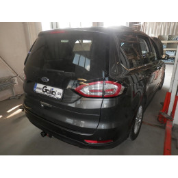 F133C GALIA Полностью оцинкованный фаркоп на Ford Galaxy 2015-2022, Ford S-MAX 2015-2023. Тип шара: C (горизонтальный съемный). Невидимый вырез бампера. Нагрузки: 2000/9