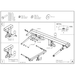 F133C GALIA Полностью оцинкованный фаркоп на Ford Galaxy 2015-2022, Ford S-MAX 2015-2023. Тип шара: C (горизонтальный съемный). Невидимый вырез бампера. Нагрузки: 2000/9