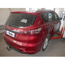 F133C GALIA Полностью оцинкованный фаркоп на Ford Galaxy 2015-2022, Ford S-MAX 2015-2023. Тип шара: C (горизонтальный съемный). Невидимый вырез бампера. Нагрузки: 2000/9